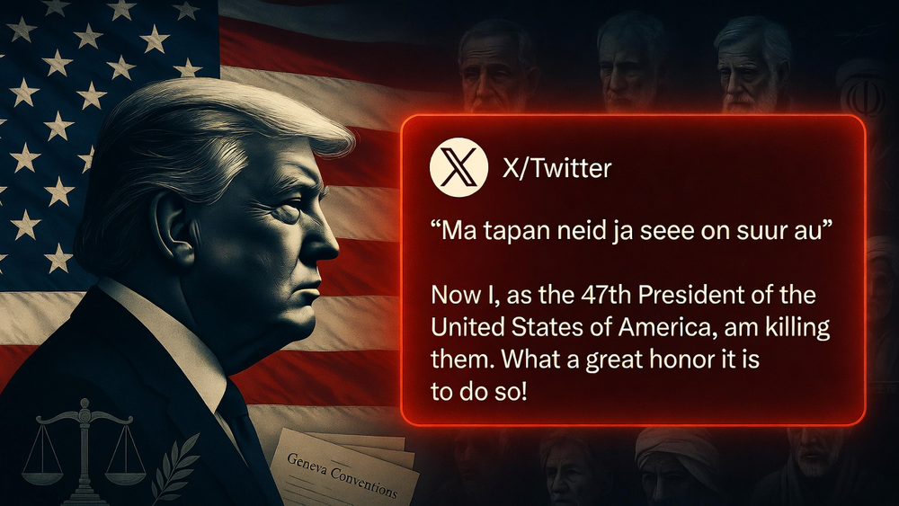 „Ma tapan neid ja see on suur au” — Ameerika presidendi uus normaalsus post image