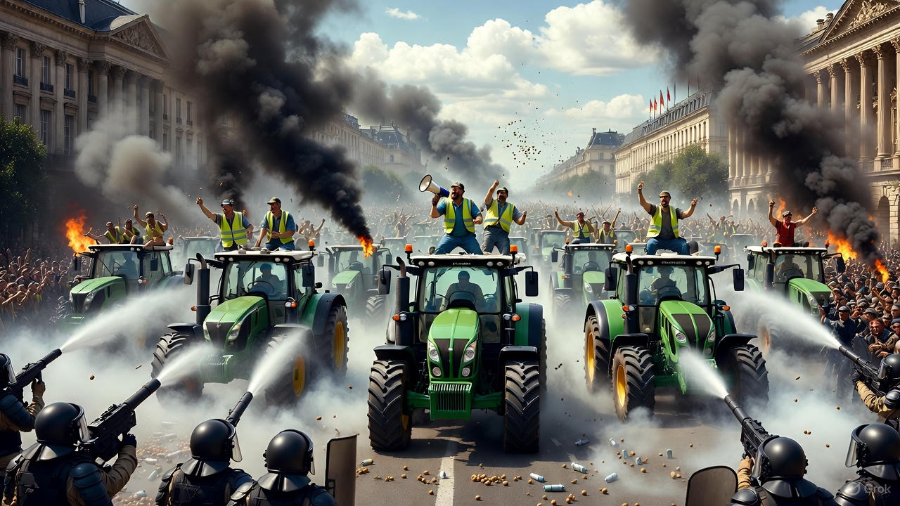 Traktorid vallutasid Brüsseli: tuhandete talunike massimeeleavaldus lõppes tulekahjude ja pisargaasiga post image