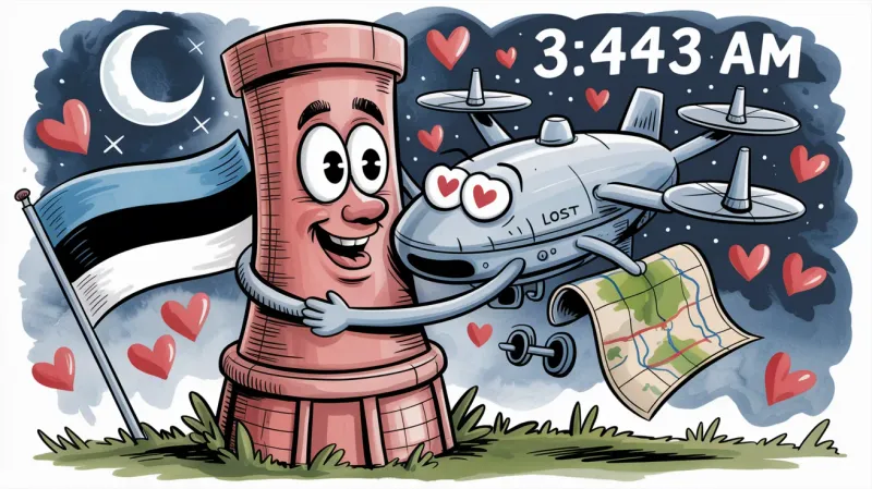 Venemaa droon tabas Eestis korstent. Julgeolekuekspert nimetas seda „sõjaliseks õnnetuseks“. Sest mis see sõda muud on kui üks suur õnn. post image